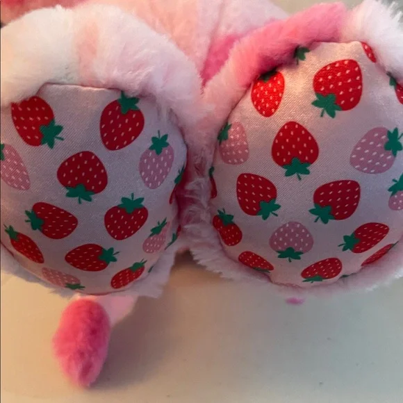 Build A Bear Strawberry Spotted Pink Plush Cow Toy - Picture 5 of 8